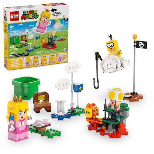 LEGO® Super Mario™ Adventures with Interactive LEGO® Peach™ 71441 in Yellow | 11.1" x 10.31" x 2.32" | Michaels®